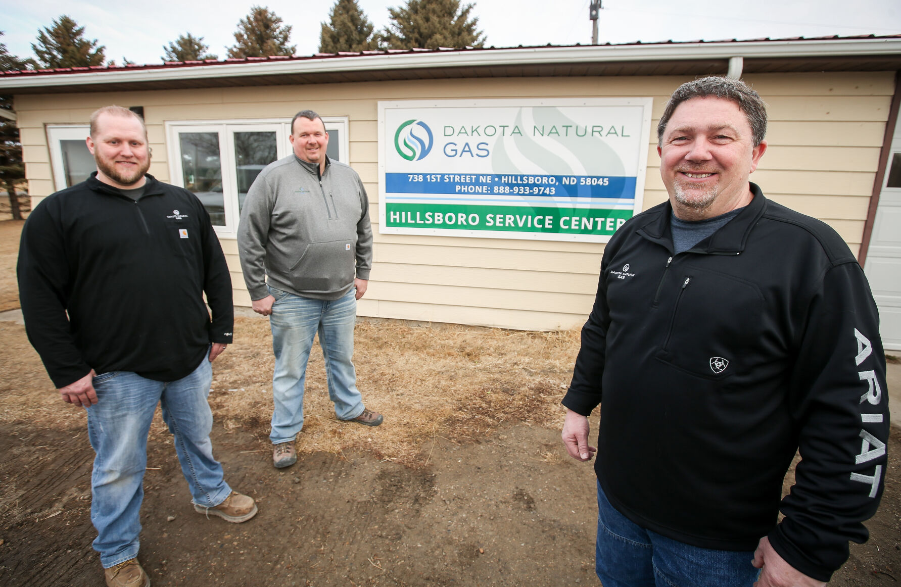 Brian Olson, John Peterson and Lauren Steinhaus Dakota Natural Gas